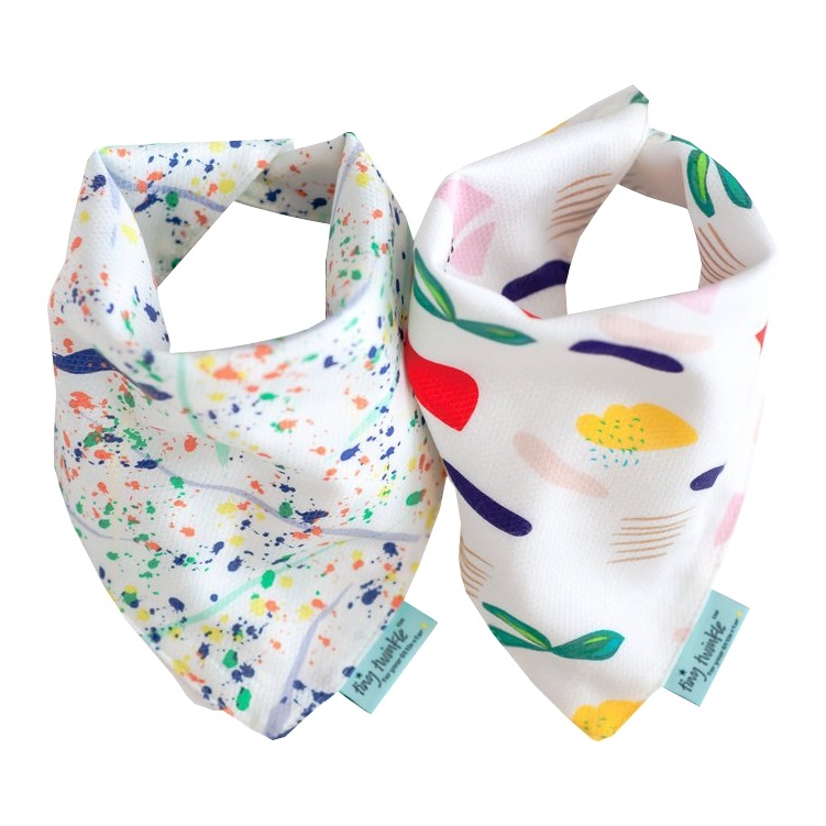 Tiny Twinkle Drool Bib 2pcs Set