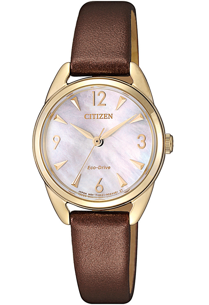 萬年鐘錶 - Citizen 星辰錶   光動能 女錶  EM0683-04D  表徑 27MM