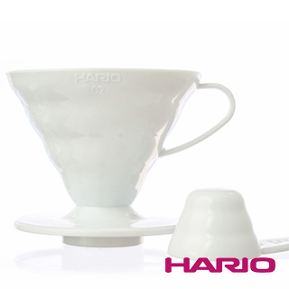 【HARIO】陶瓷圓錐濾杯1-4杯用(VDC-02W)白色