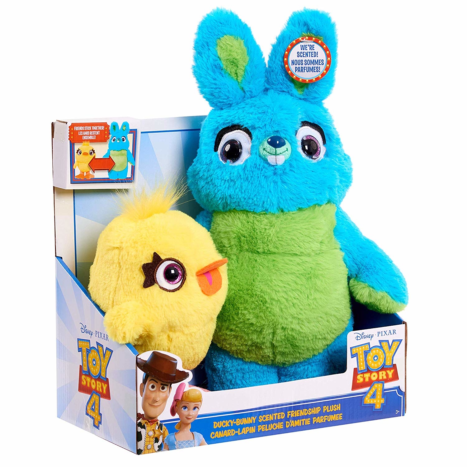Toy Story 玩具總動員4 Bunny & Ducky 鴨霸與兔崽子 / 精緻棉花糖香味絨毛玩偶 28cm