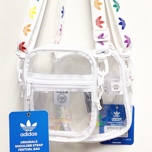 Adidas originals pride online clear festival crossbody bag