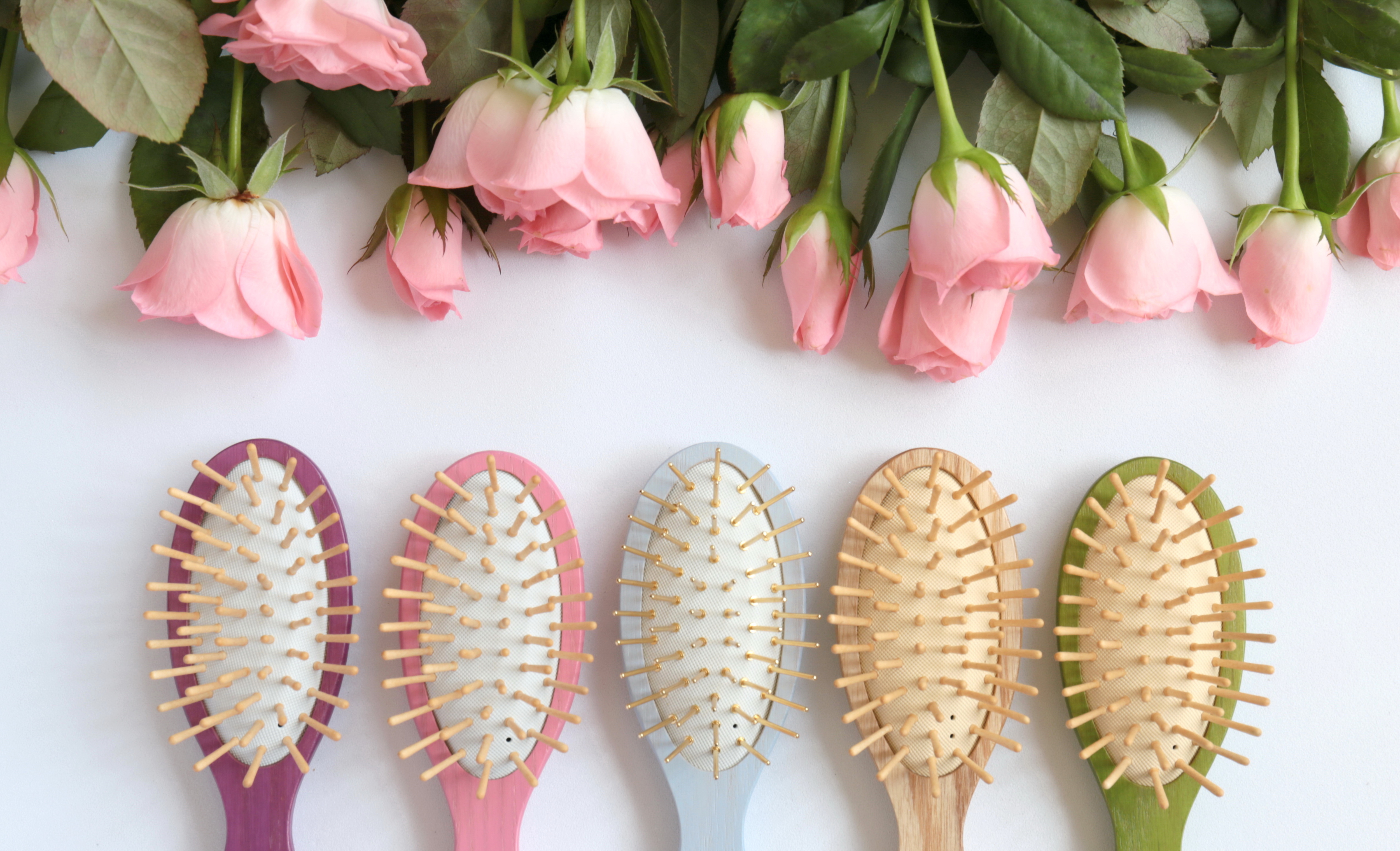 【小原木梳】繽紛小木梳 -楓木梳針