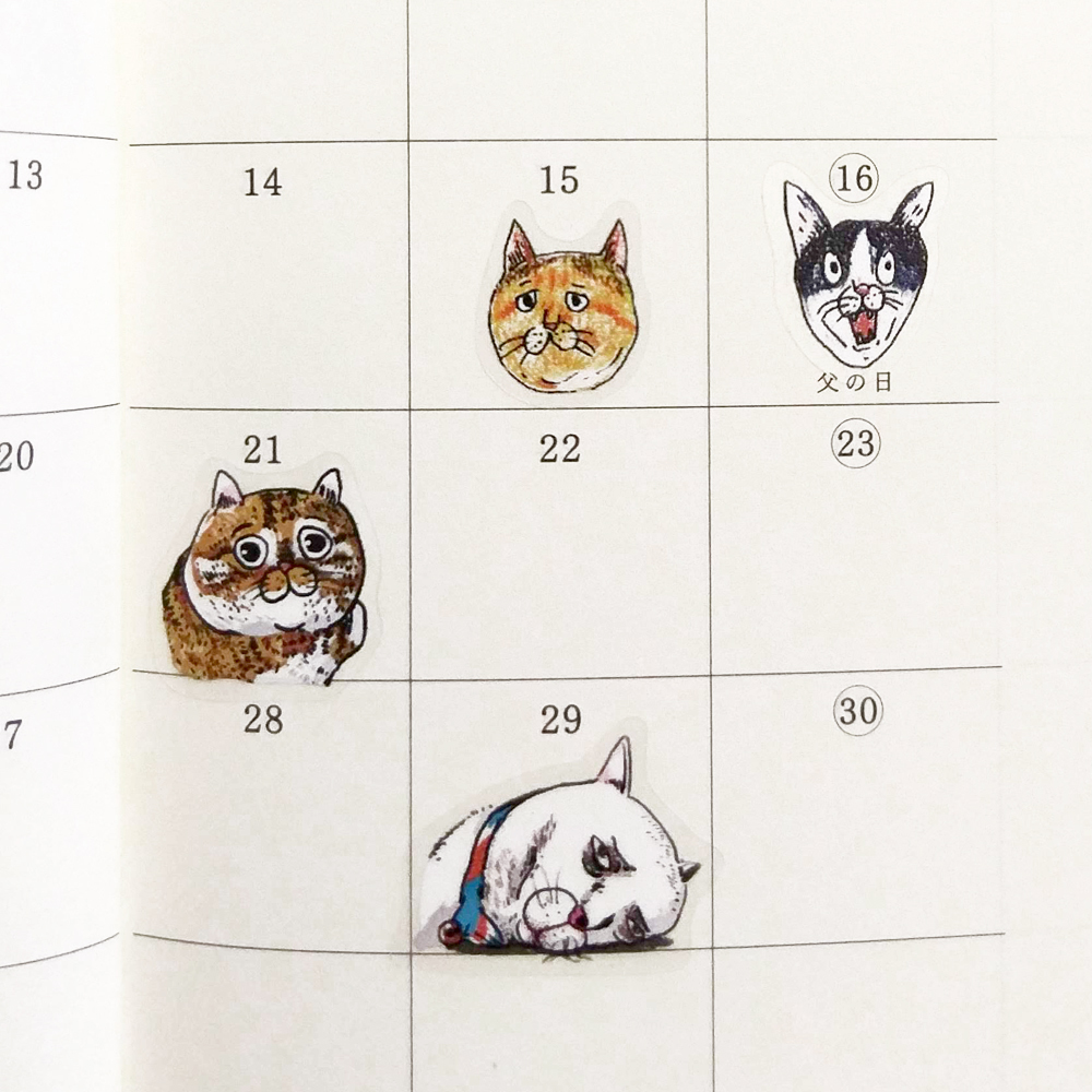 【ehcat貓室友】貓似顏透明貼紙-04