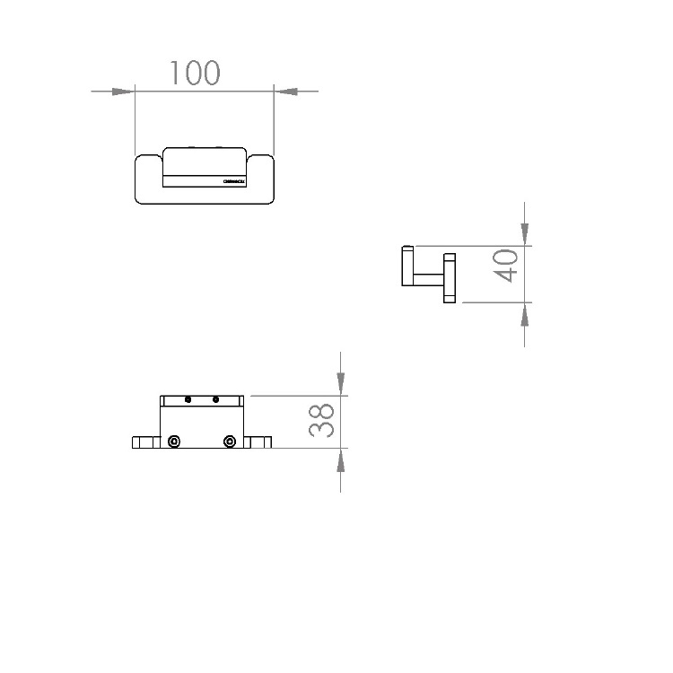 Capannoli "Strip" SX109-33 Clothes Hook