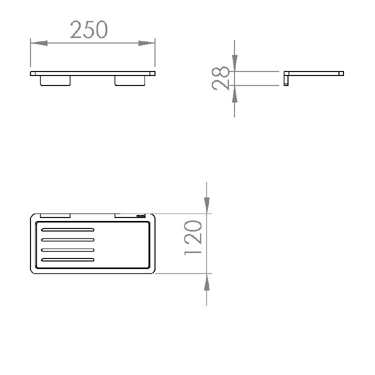 Capannoli "Strip" SX117R-33 Shelf