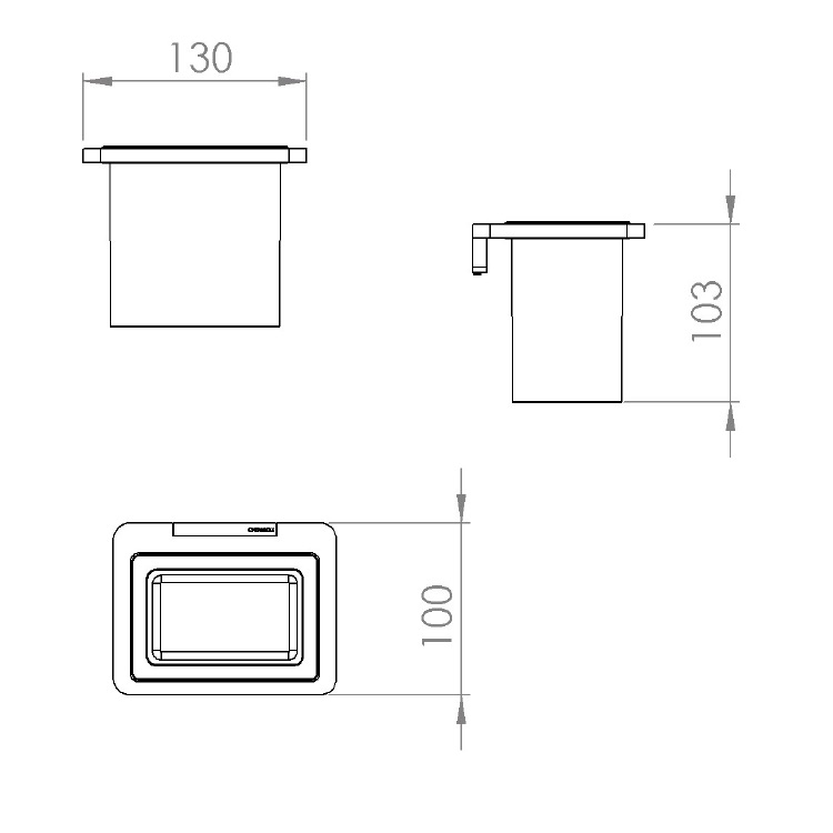 Capannoli "Strip" SX103-RB33 Tumbler holder
