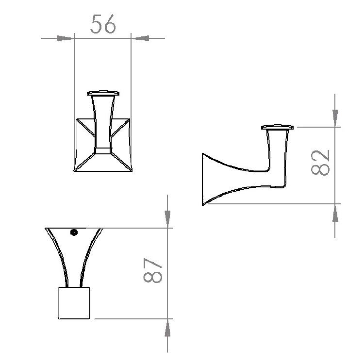 Capannoli "Gotica" GT109-33 Clothes Hook