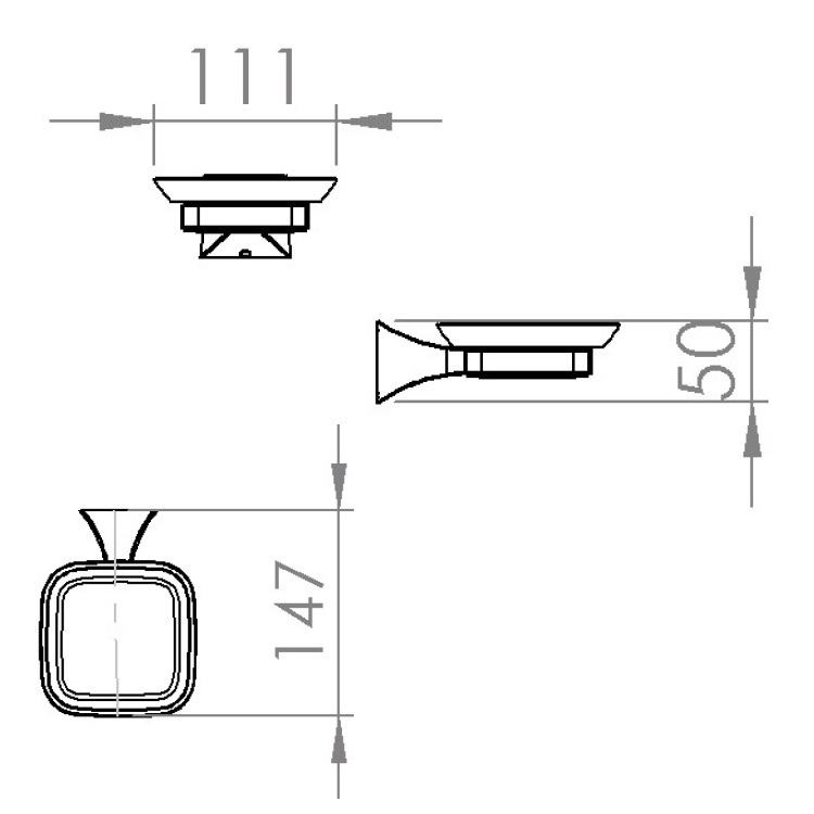 Capannoli "Gotica" GT102-CB33 Soap Dish