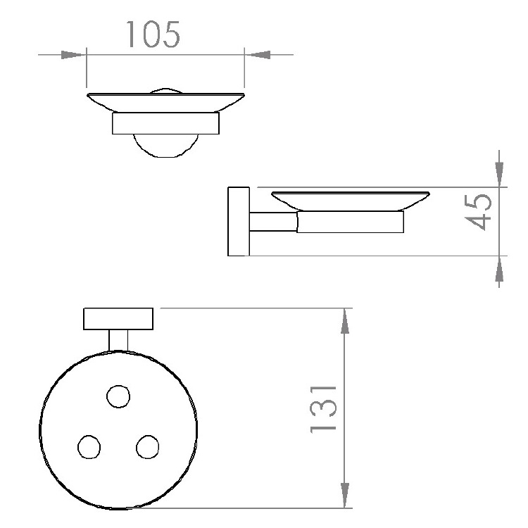 Capannoli "Pratica" PR102/1-33 Soap Dish