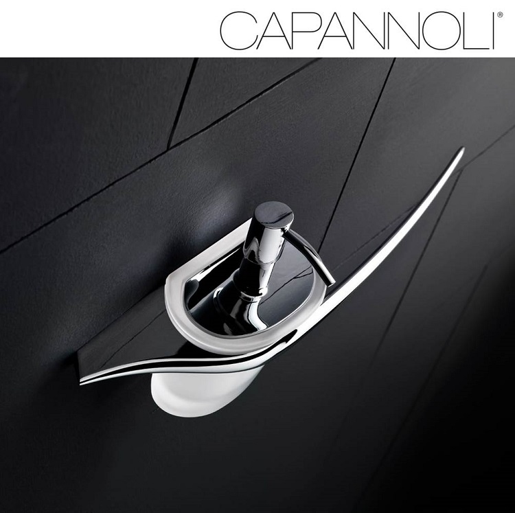 Capannoli "MU" MU122-VS33 Towel Holder with Soap Dispenser