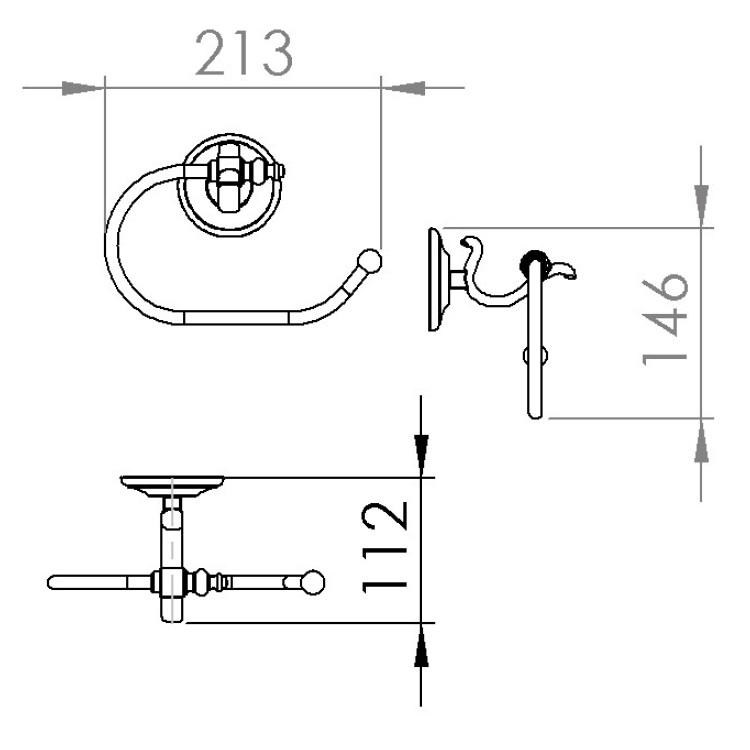 Capannoli "CLASSE" CS107-88 Paper Holder