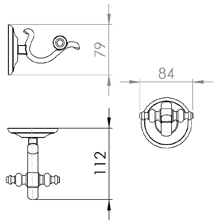 Capannoli "CLASSE" CS109-88 Clothes Hook