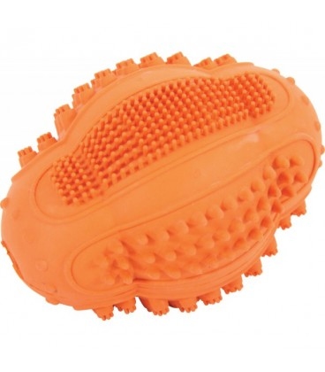 法國ZOLUX  橡膠狗玩具 - OVAL DENTAL BALL 9.5CM (顏色隨機)