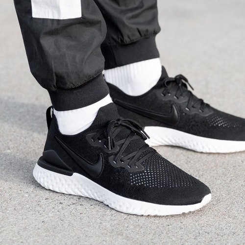 epic react flyknit 2 black and white