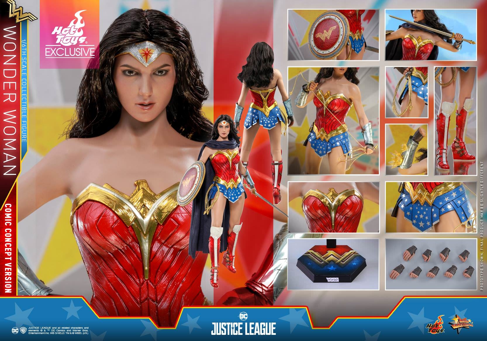 Hot Toys - MMS506 -《正義聯盟》神力女超人 (漫畫概念版) Wonder Woman (Comic Concept Version) 1/6 比例可動人偶作品