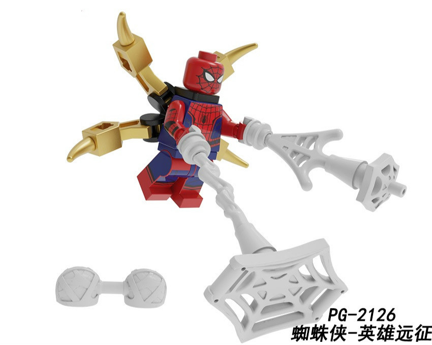 Spider-Man (Homecoming) Custom Marvel Super Heroes Minifigs Minifigures Fit Lego P2126