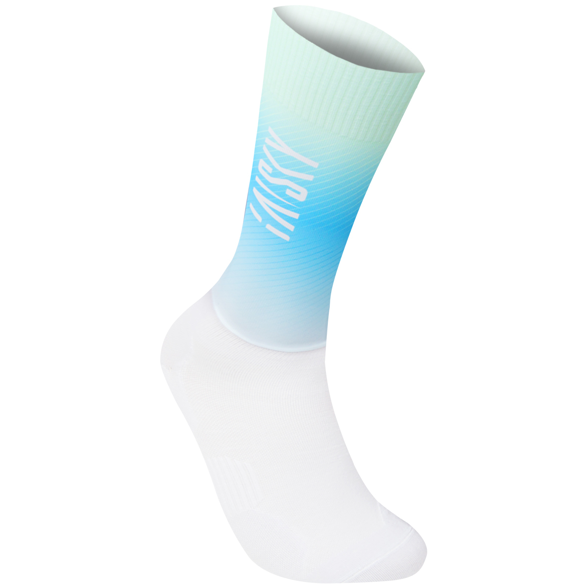 運動空力襪 流轉螢光 藍綠