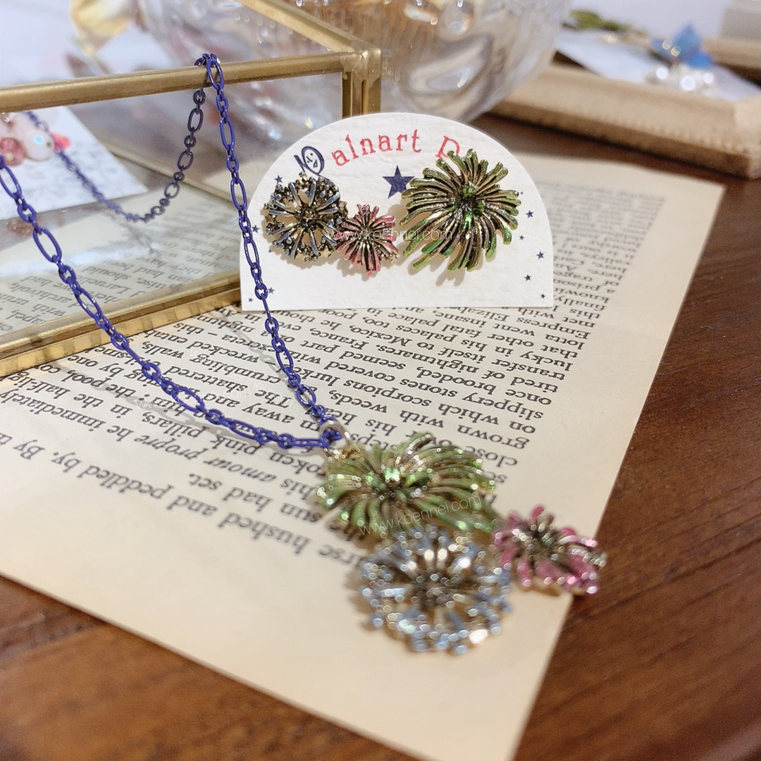 Palnart Poc 日本制煙花耳環/頸鏈