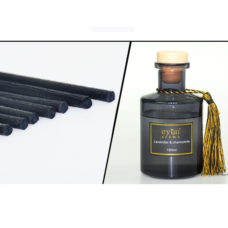 Eyun-113A 圓黑樽籐枝香薰花座180ml No:438459-1