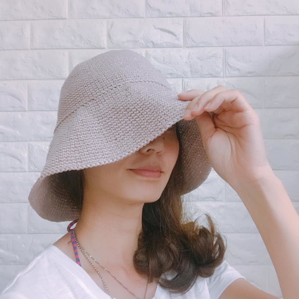 [線製集織圖] 寬帽簷遮陽帽-免費下載