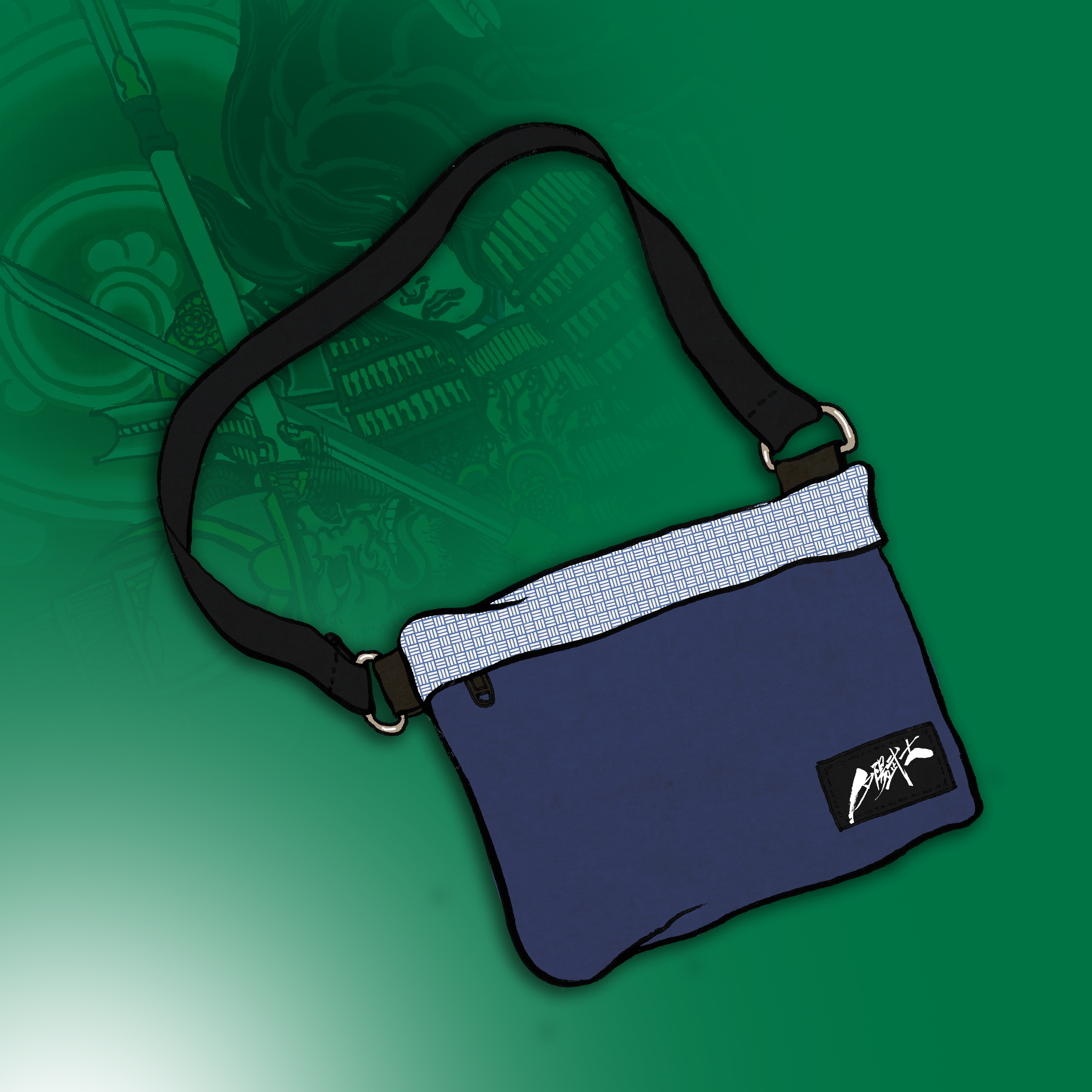 【夕陽武士 Sunset Samurai】《風》專輯限定周邊商品：斜肩包