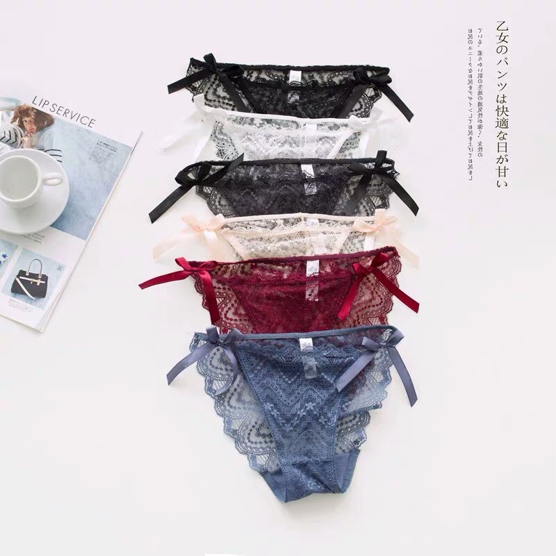 造型蕾絲 蝴蝶結內褲6色)