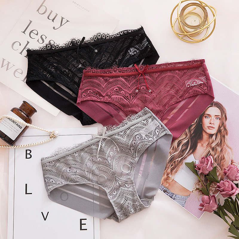 造型蕾絲 透視內褲(5色)