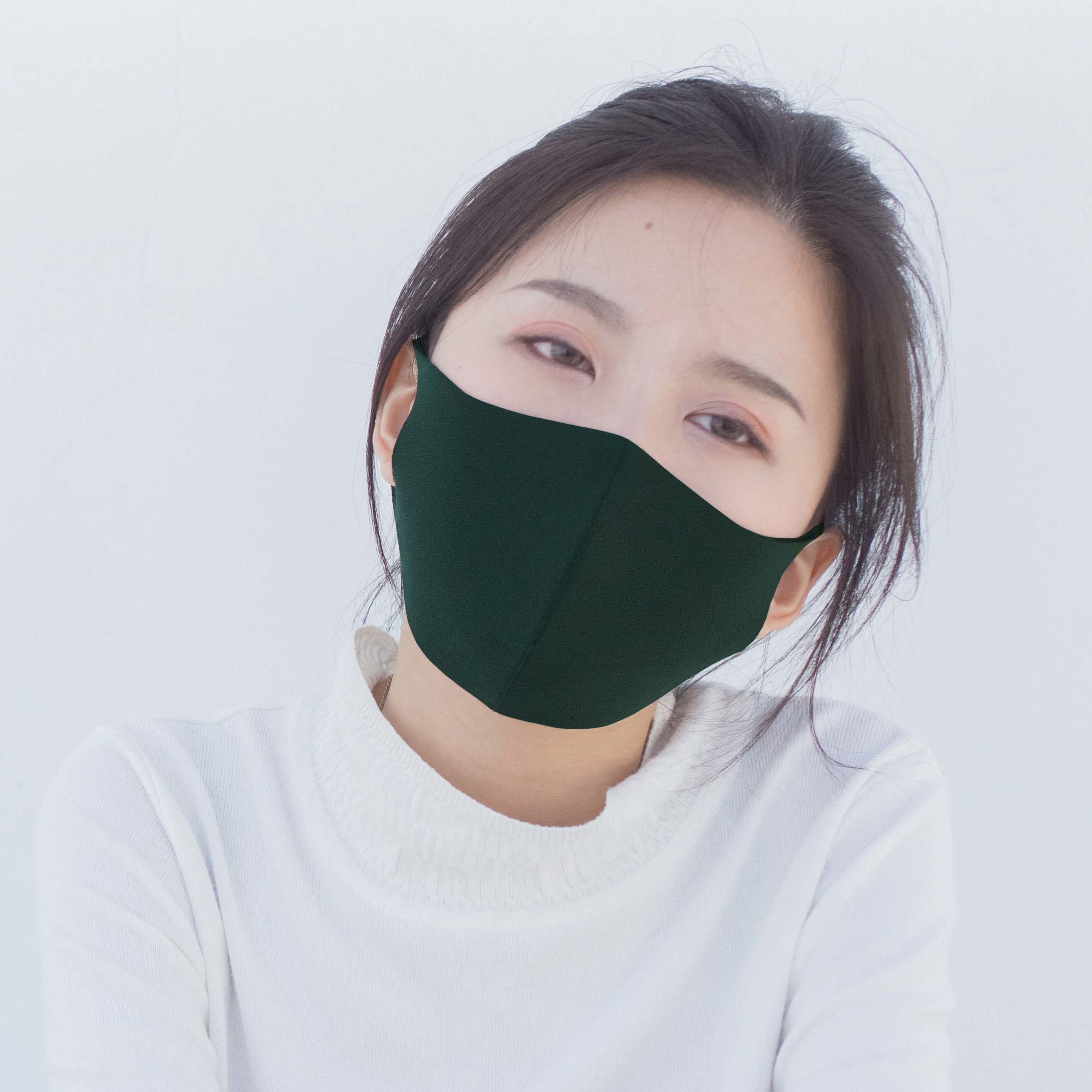 ｜叢林綠｜舒適美-3D立體透氣抗菌口罩