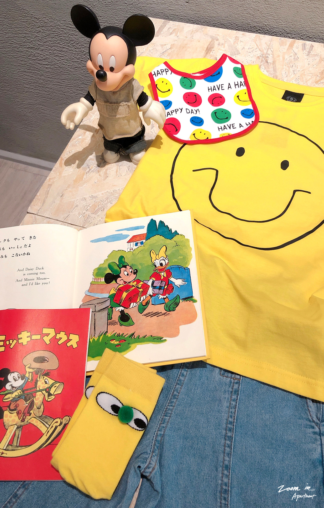 zoom in goods 「Happy together Kids T恤.黃色」