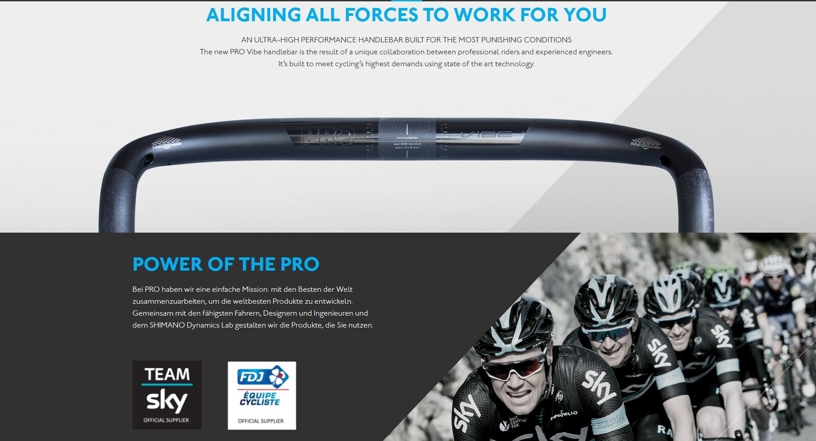 Shimano PRO Vibe Carbon Compact Handlebar/Drop Bar 31.8