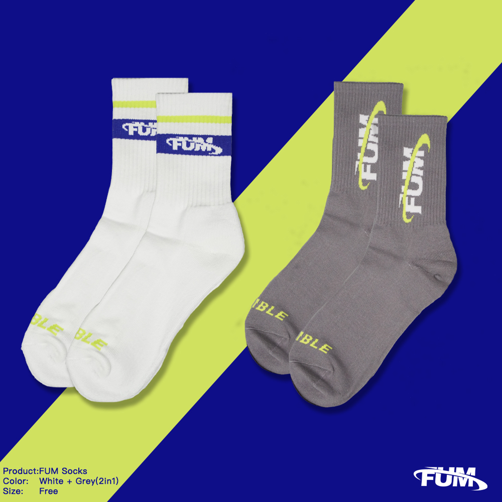 【FUM】Blue Grey Socks Set | Two Sets | Hong Kong Brands