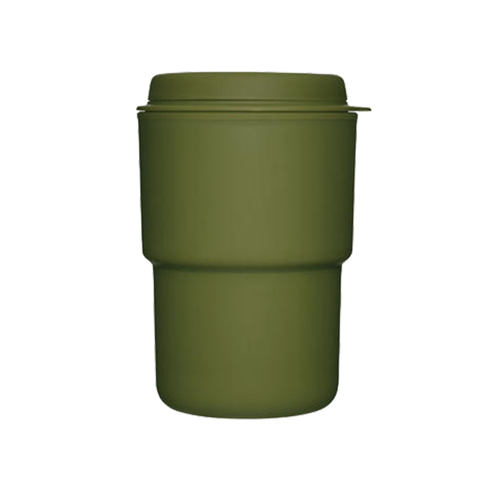 Rivers WALLMUG DEMITA 雙層隨行咖啡杯 350ml_橄欖綠