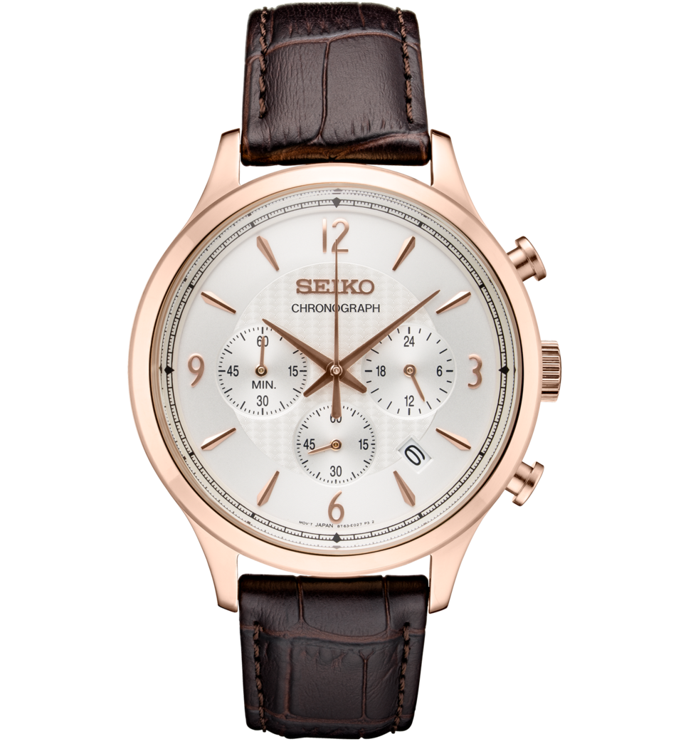 萬年鐘錶 - SEIKO   CS系列 三眼計時男錶  8T63-00M0K /  SSB342P1  錶徑43.3MM