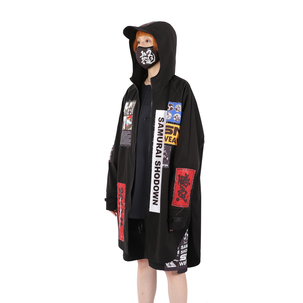 侍魂曉 防潑水風衣 (黑)