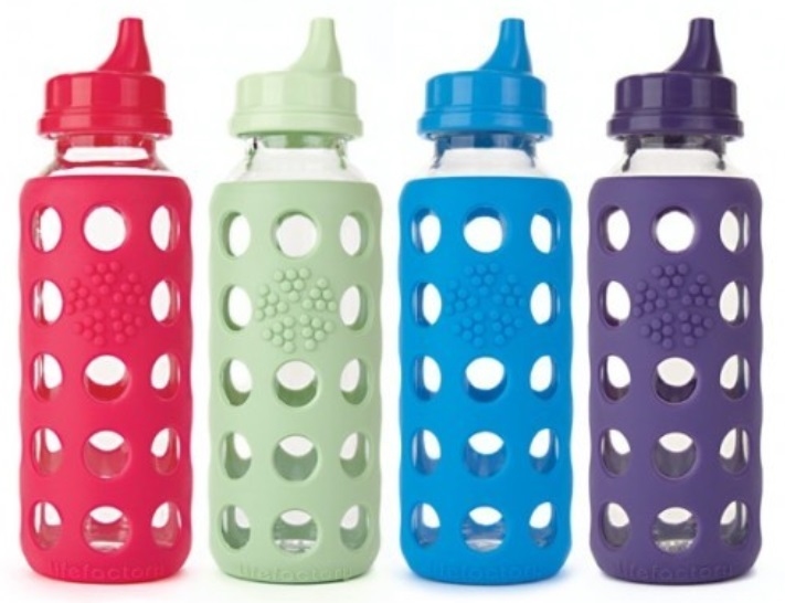 4 oz Glass Baby Bottle with Protective Silicone Sleeve