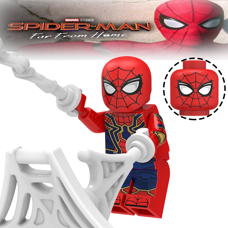 Iron Spider (Mcu) Spider-Man Minifigs Fit Lego