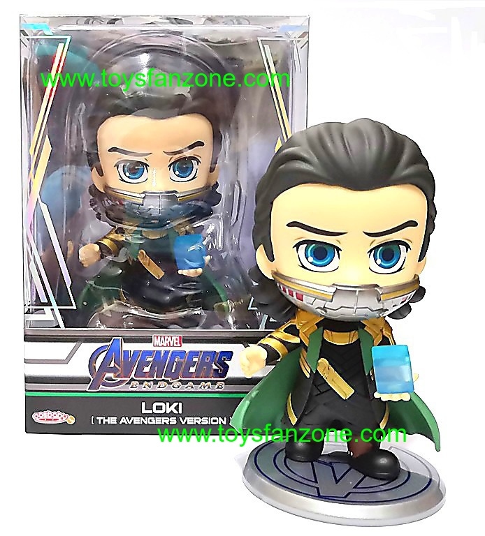 Details about    Hot Toys Avengers Endgame Cosbaby COSB579 Loki Tesseract Space Stone Bobble-Hea