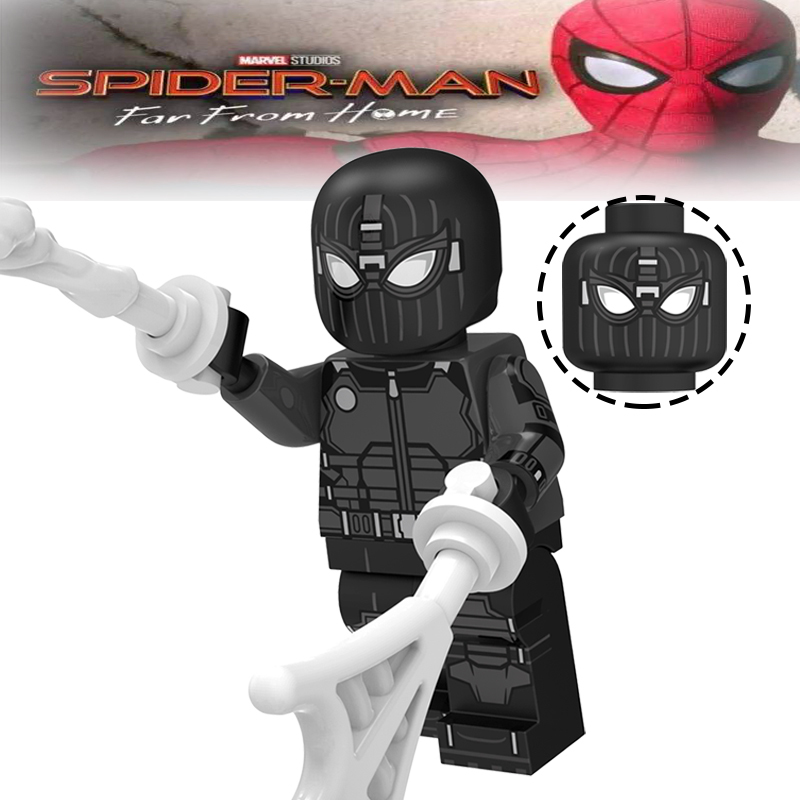 Spider-Man (SHIELD Suit) Custom Marvel Super Heroes Minifigs Minifigures Fit Lego XP201