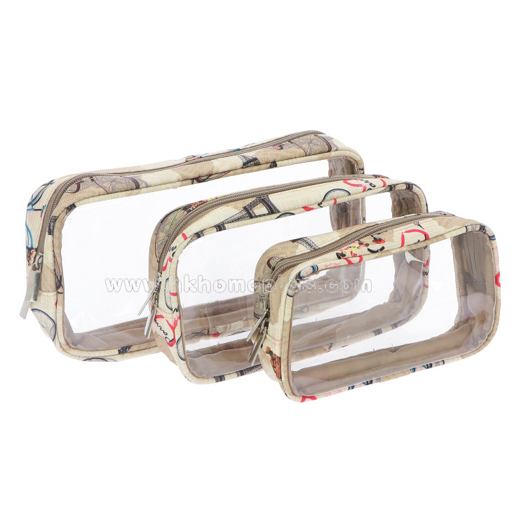 Fiona: 3件套 旅行用透明拉鍊袋