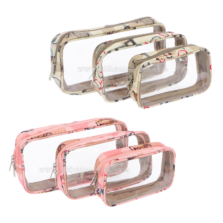 Fiona: 3件套 旅行用透明拉鍊袋