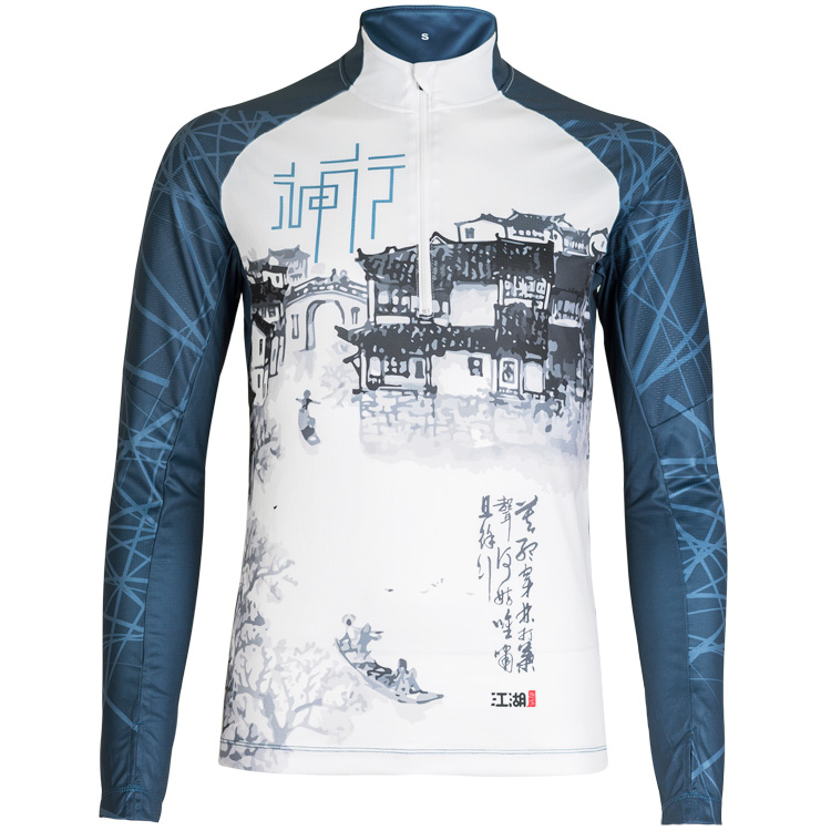 《神行》神遊江南-1/4拉鍊長袖運動上衣