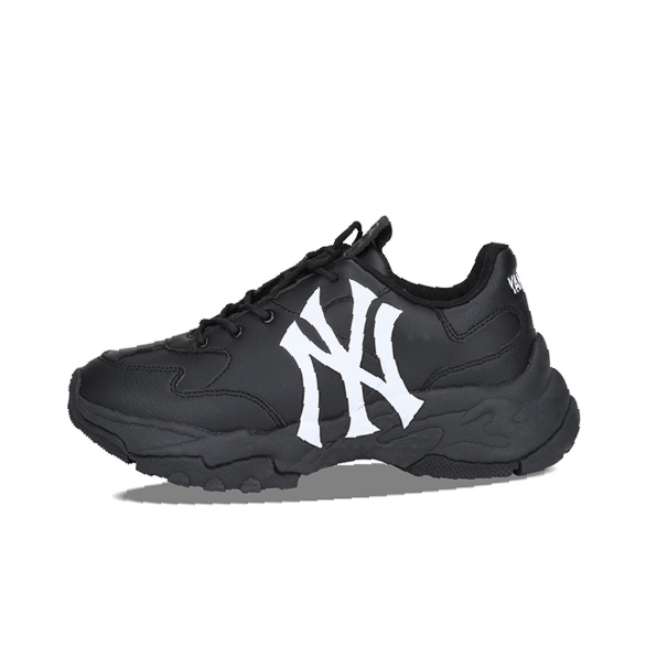 iSNEAKERS｜MLB Big Ball Chunky NY 19 "Black" 經典大LOGO 老爹鞋 全黑 3ASHC104N-50BKS
