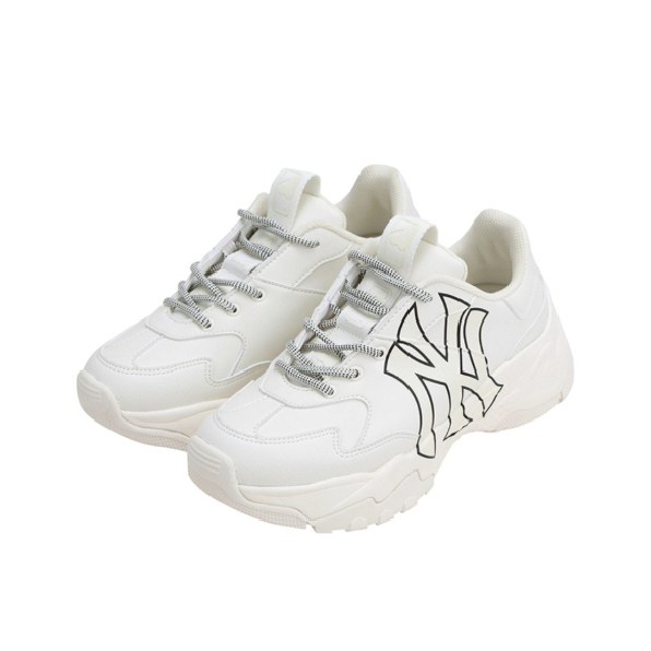 iSNEAKERS｜MLB Big Ball Chunky NY 19 "White" 經典大LOGO 老爹鞋 米白 3ASHC104N-50IVS