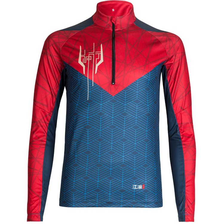 《神行》終極版 / 光速紅-1/4拉鍊長袖運動上衣