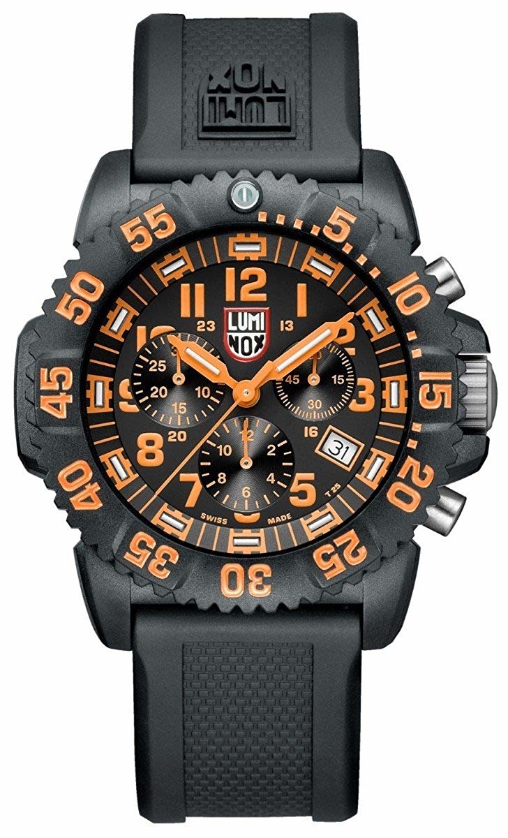 萬年鐘錶 - LUMINOX 雷明時  海豹部隊三眼計時  LM-A3089 錶徑44MM