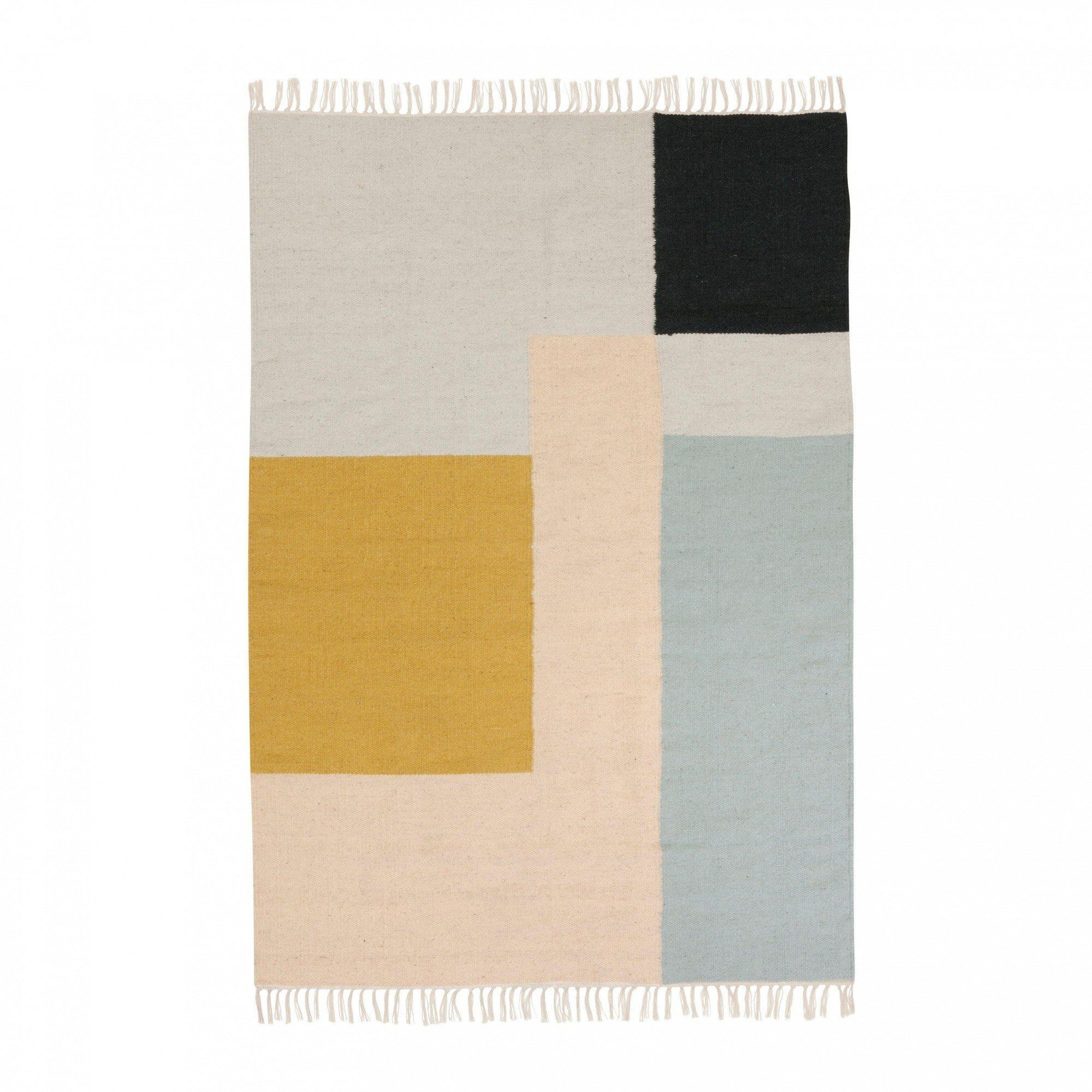 幾何 / 羊毛地毯 - 方塊 by ferm LIVING