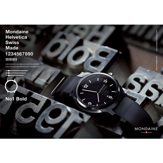 萬年鐘錶 - MONDAINE  瑞士國鐵  Helvetica Blod 聯名腕錶   XM-1B1221NB  錶徑43MM