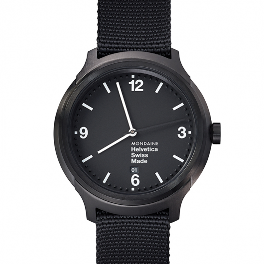 萬年鐘錶 - MONDAINE  瑞士國鐵  Helvetica Blod 聯名腕錶   XM-1B1221NB  錶徑43MM