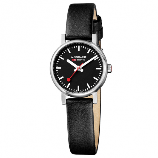 萬年鐘錶 - MONDAINE  瑞士國鐵   SBB 經典系列腕錶    XM-65814S  錶徑26MM