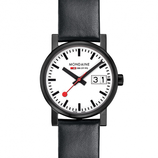 萬年鐘錶 - MONDAINE  瑞士國鐵   SBB 經典系列腕錶  XM-66911SK  錶徑30MM